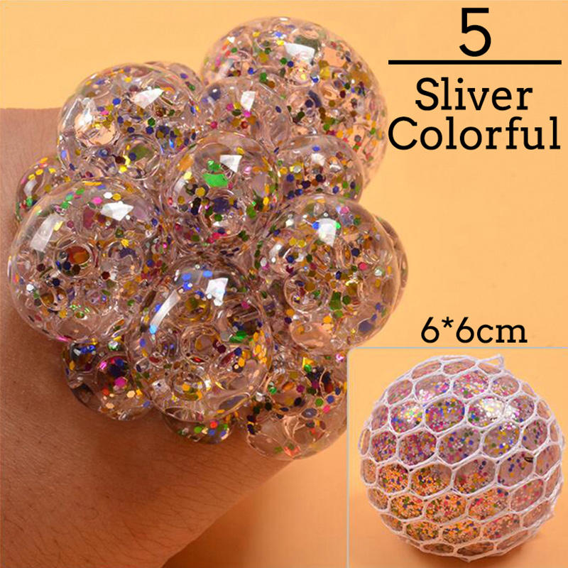 Colorful Grape Stress Ball – Squishy Fidget Toy for Stress & Anxiety Relief