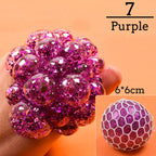 Colorful Grape Stress Ball – Squishy Fidget Toy for Stress & Anxiety Relief