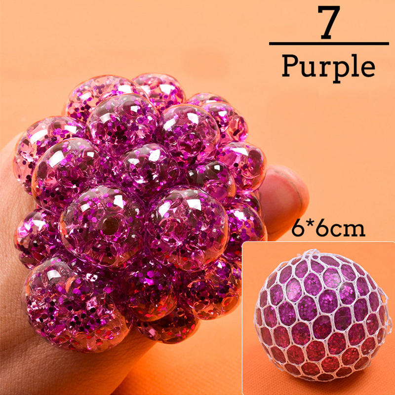 Colorful Grape Stress Ball – Squishy Fidget Toy for Stress & Anxiety Relief
