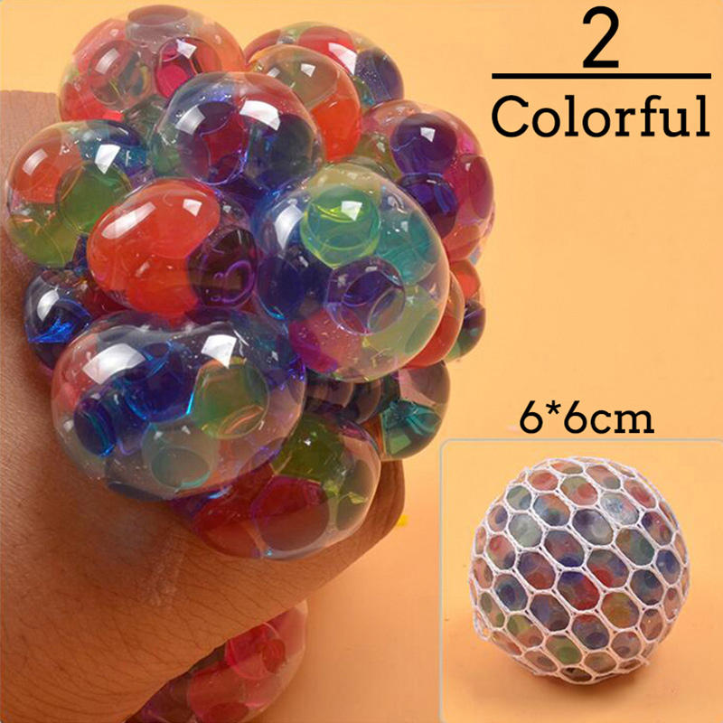 Colorful Grape Stress Ball – Squishy Fidget Toy for Stress & Anxiety Relief