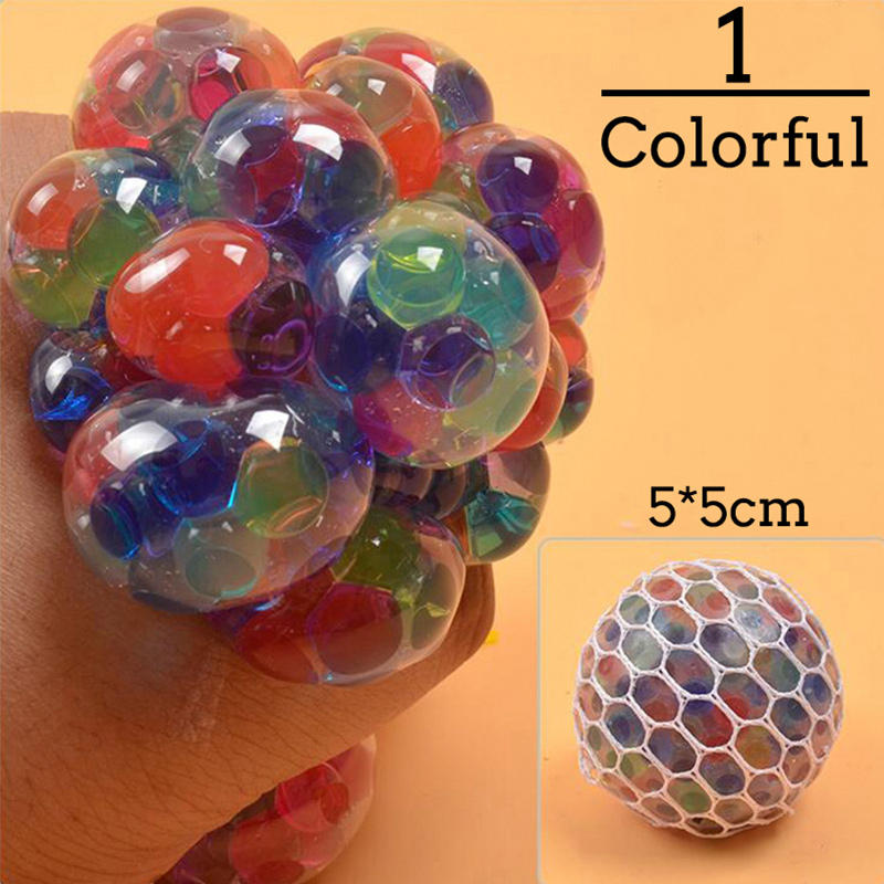 Colorful Grape Stress Ball – Squishy Fidget Toy for Stress & Anxiety Relief