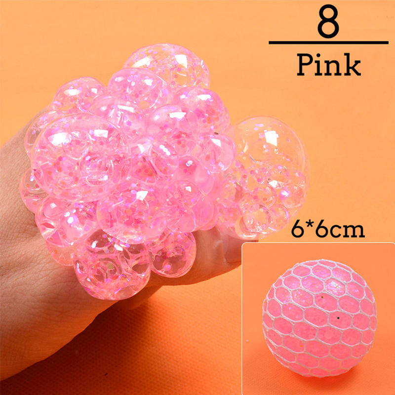 Colorful Grape Stress Ball – Squishy Fidget Toy for Stress & Anxiety Relief