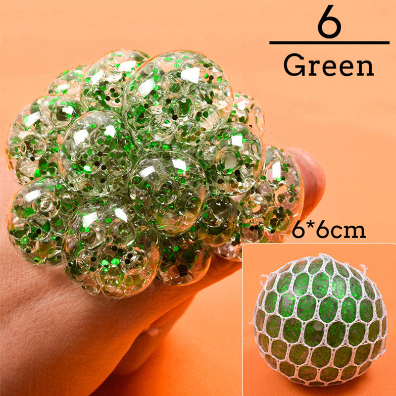 Colorful Grape Stress Ball – Squishy Fidget Toy for Stress & Anxiety Relief