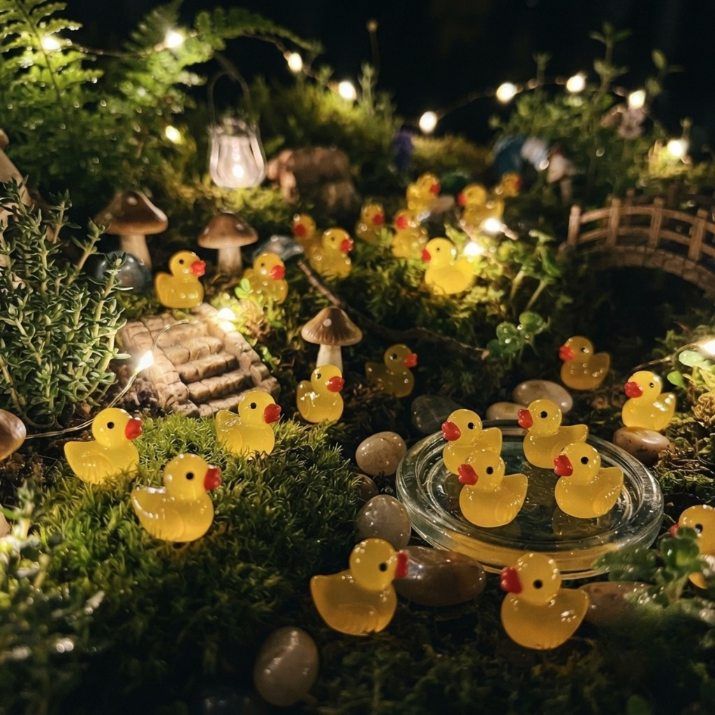 250 Premium Luminous Mini Resin Ducks